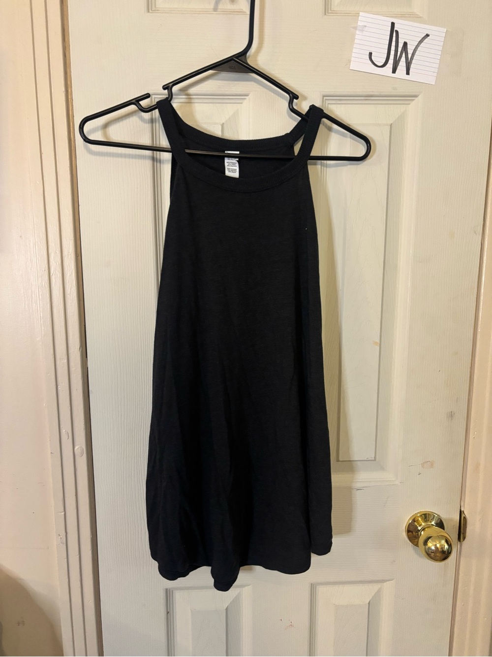 Black Women's Halter Swing Tank Top